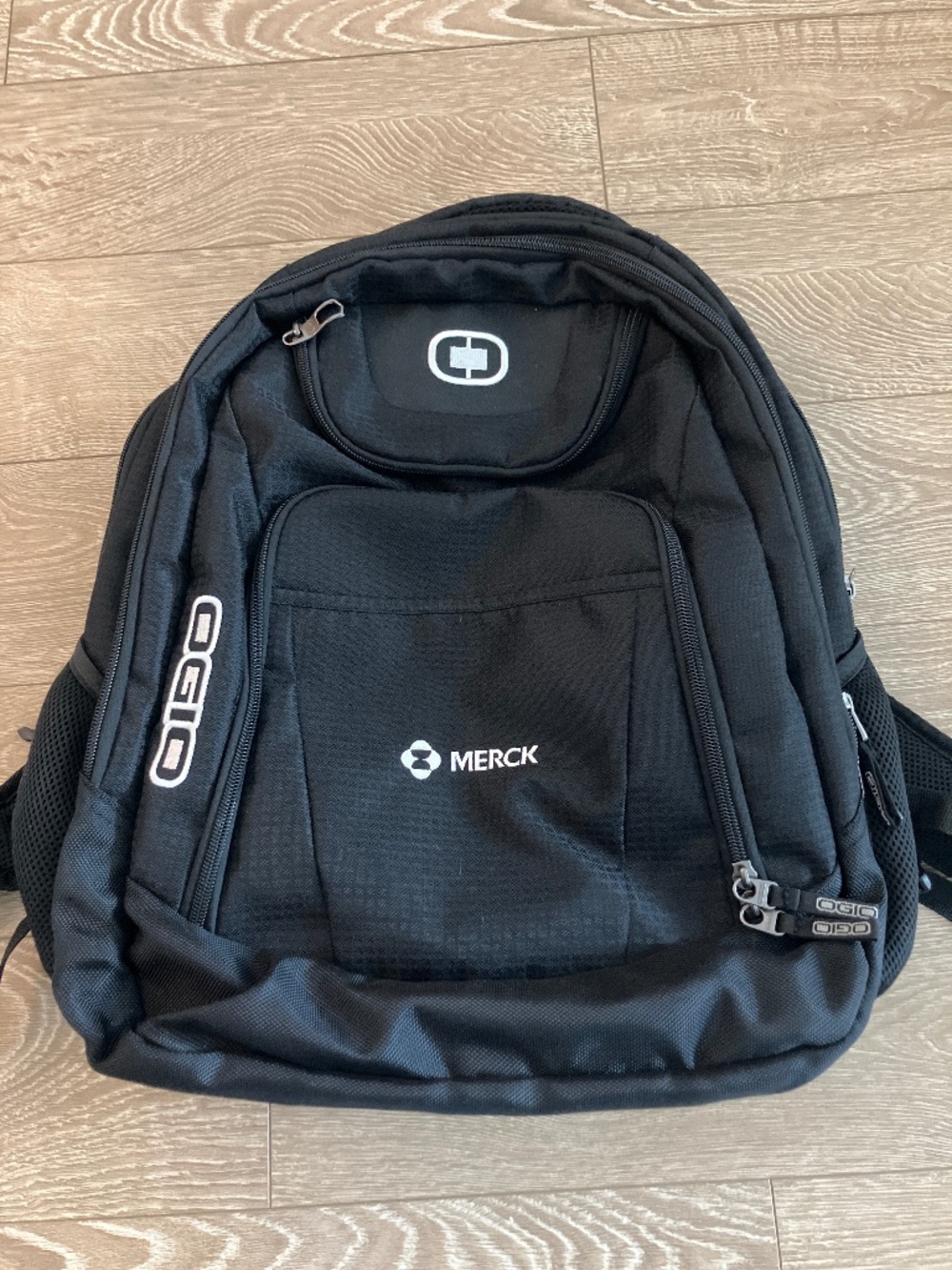 Ogio excelsior backpack with Merck logo